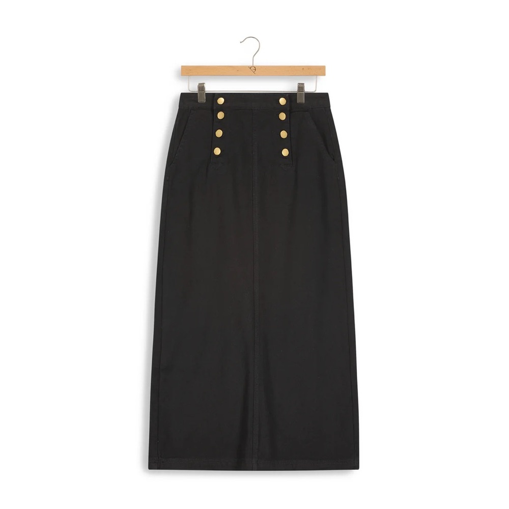 Heritage Denim Heritage Denim Hd Button Up Sailor Maxi Skirt